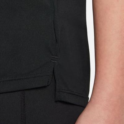 Nike Dri-Fit T-Shirt Meisjes Zwart - Maat 128 - Kleur: Zwart | Soccerfanshop