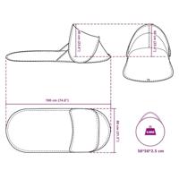 Strandtent pop-up waterdicht zeegroen - thumbnail