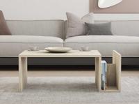 Salontafel - MEMO - Rechthoekig - Travertin marmer effect - 86,8 x 32,4 x 50 cm - thumbnail