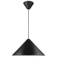 Zwarte hanglamp groot &apos;Nono&apos; E27 fitting rond 49 cm DFTP - thumbnail