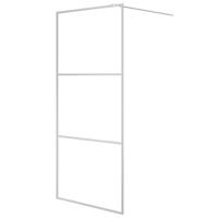 Inloopdouchewand 90x195 cm transparant ESG-glas zilverkleurig - thumbnail