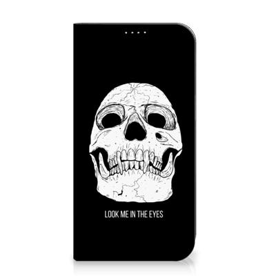 Mobiel BookCase iPhone 15 Plus Skull Eyes Mobiel BookCase iPhone 15 Plus Skull Eyes