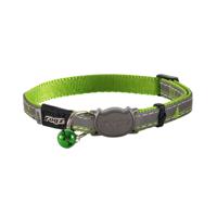 Rogz NightCat huisdierhalsband Kat Standaard halsband Groen, Grijs Polyurethaan - thumbnail