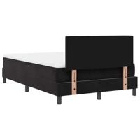 Boxspringbed met Matras met matras Zwart 120 x 200 cm Stof - thumbnail