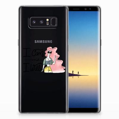 Samsung Galaxy Note 8 Telefoonhoesje met Naam i Can Samsung Galaxy Note 8 Telefoonhoesje met Naam i Can