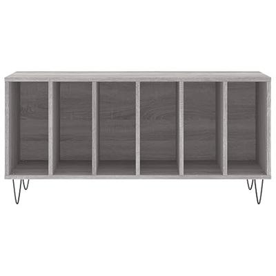 Platenkast 100x38x48 cm bewerkt hout grijs sonoma eikenkleurig Platenkast 100x38x48 cm bewerkt hout grijs sonoma eikenkleurig