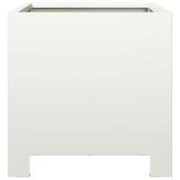 VidaXL Plantenbak 30x30x30 cm staal wit - thumbnail