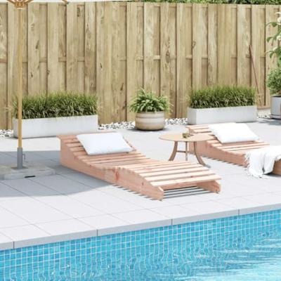 Ligbed 205x60x31,5 cm massief douglashout