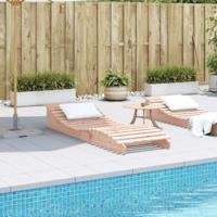 Ligbed 205x60x31,5 cm massief douglashout - thumbnail