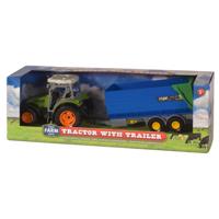 Dutch Farm Tractor met Trailer 1:32 - thumbnail