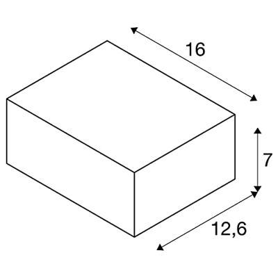 SLV WandlampShell 12cm wit - 1000422