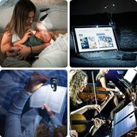 Ansmann Twinflex 1600-0119 Tafellamp LED 0.65 W Zwart, Zilver - thumbnail