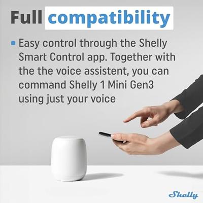 Shelly Shelly 1 Mini Gen3 Schakelactor WiFi, Bluetooth Shelly Shelly 1 Mini Gen3 Schakelactor WiFi, Bluetooth