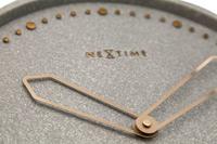 NeXtime NE-3197GS Wandklok Dia. 35 Cm, Polyresin, Grijs - thumbnail