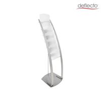 Deflecto 693145EUS 693145EU Brochurestandaard Zilver, Transparant (bevroren) DIN A4 1 stuk(s) Aantal vakken: 6 (b x h x d) 380 x 1250 x 420 mm - thumbnail