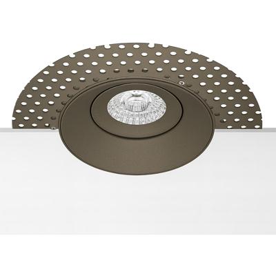 Inbouwspot Trimless - Sigmi Arno Pro - Rond - Brons - Kantelbaar - Zaagmaat 95mm Diameter 150mm - Incl. GU10 Fitting