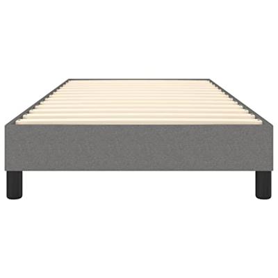 Boxspringframe stof donkergrijs 80x200 cm