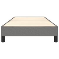 Boxspringframe stof donkergrijs 80x200 cm - thumbnail