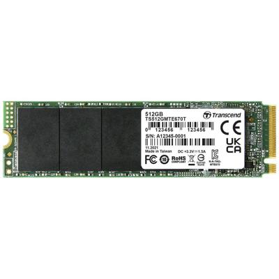 Transcend MTE670T 512 GB NVMe/PCIe M.2 SSD 2280 harde schijf PCIe NVMe 3.0 x4 Industrial TS512GMTE670T Transcend MTE670T 512 GB NVMe/PCIe M.2 SSD 2280 harde schijf PCIe NVMe 3.0 x4 Industrial TS512GMTE670T