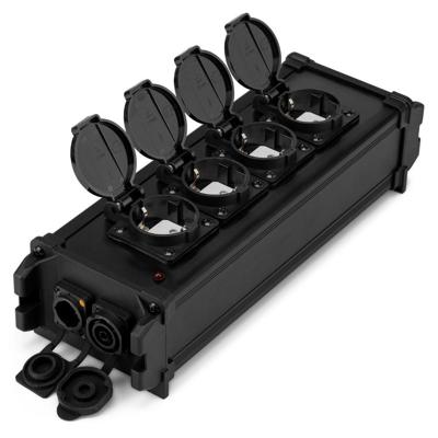PD-Connex PSB45 Power splitter box P-Con TR IN/UIT - UIT + 4x shuko