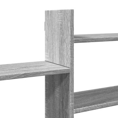 Wandschap 167,5x18x68 cm bewerkt hout grijs sonoma eikenkleurig