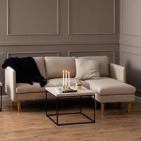 Bendt 2-zits Loungebank 'Timothey' Links/Rechts, kleur Beige - thumbnail