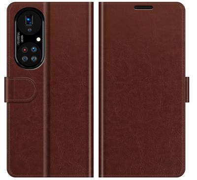 Casecentive Magnetische Leren Wallet case Huawei P50 Pro bruin