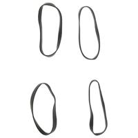 VidaXL Haarelastiekjes paard 500 st silicone zwart - thumbnail