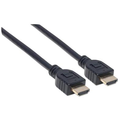 Manhattan HDMI Aansluitkabel HDMI-A-stekker, HDMI-A-stekker 5.00 m Zwart 353953 4K UHD, UL gecertificeerd HDMI-kabel