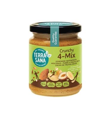 TerraSana Gemengde Notenpasta Crunchy 4-Mix