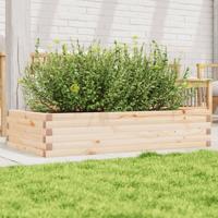 Plantenbak 110x60x23 cm massief grenenhout - thumbnail