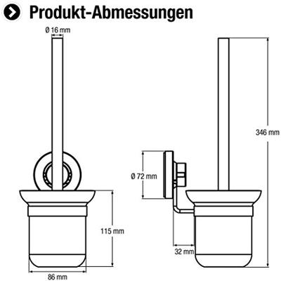 Cornat 3In1 Toiletborstelhouder Zw - T3402671 Cornat 3In1 Toiletborstelhouder Zw - T3402671