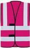 Korntex KX140 Hi-Vis Safety Vest With 4 Reflective Stripes Hannover - Magenta - 6XL - thumbnail