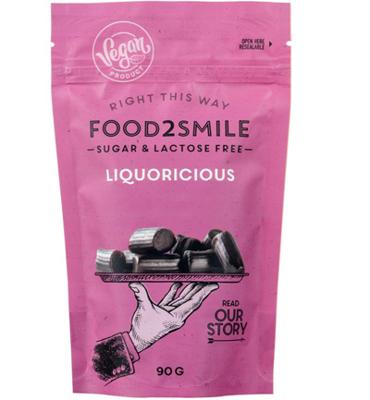 Food2Smile Sugar & Lactose Free Liquoricious 90 g bij Jumbo