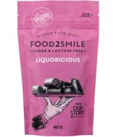 Food2Smile Sugar & Lactose Free Liquoricious 90 g bij Jumbo - thumbnail