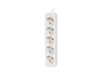 Stopcontactenstrip 5 Tomas Schuko Lanberg 2500 W 3 m Wit - thumbnail