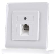 Rutenbeck UAE 8(8) Up rw Netwerkdoos Inbouw (in muur) Inzet met centraalstuk en frame Wit
