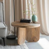 ZILT Ronde Salontafel 'Kang' Mangohout, 60cm - thumbnail