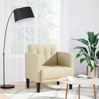 Fauteuil met armleuningen Crme 53 cm Stof - thumbnail