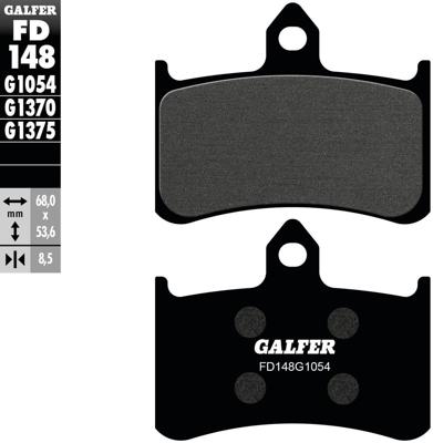 GALFER remblokken "fd148" brake pad fd148 g1054 organic