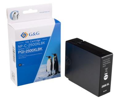 G&G Inktcartridge vervangt Canon PGI-2500BK XL Compatibel Zwart NP-C-2500XLBK/C 1C2500B