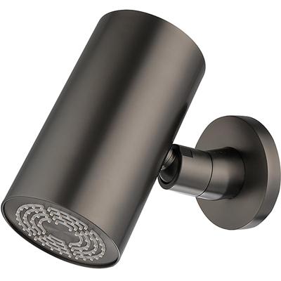 Wiesbaden UniMatch Beam Hoofddouche - 1 Stand met Muurbevestiging - Rond - Gunmetal PVD