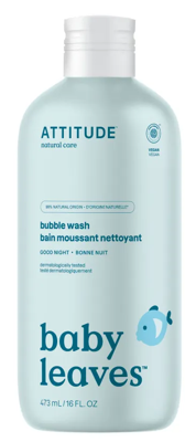 Attitude Baby Leaves Bubble Wash Goodnight Attitude Baby Leaves Bubble Wash Goodnight