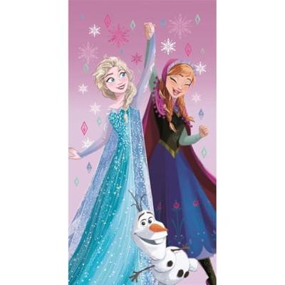 Frozen handdoek polyester Roze 70x140cm
