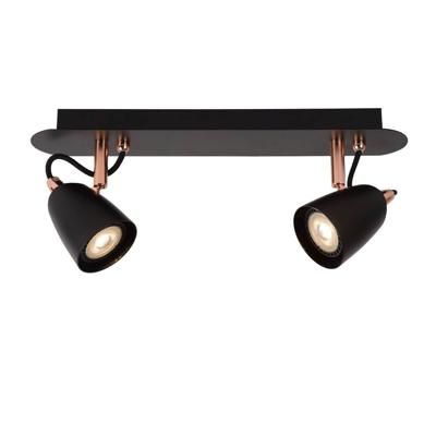 Lucide RIDE-LED - Plafondspot - LED Dimb. - GU10 - 2x5W 3000K - Koper