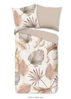 Good Morning Dekbedovertrek "bladeren" - Zand - (135x200 cm) - Katoen - thumbnail