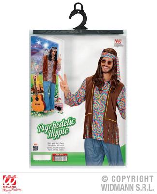 Hippie Man Psychedelisch Kostuum