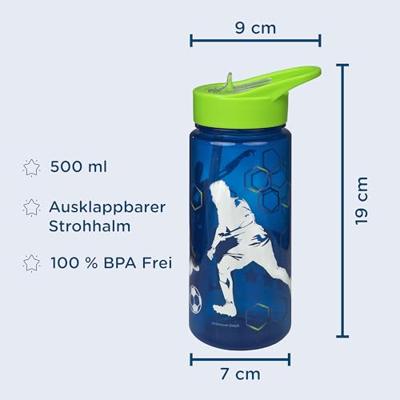 Undercover Aero drinkfles voetbal, 500ml