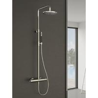 Hotbath Cobber thermostatische regendoucheset met 20cm ronde hoofddouche staafhanddouche wit mat SDS9WH - thumbnail