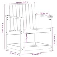 3-delige Loungeset gempregneerd grenenhout - thumbnail